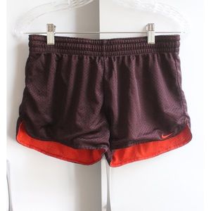 Nike shorts small red burgundy